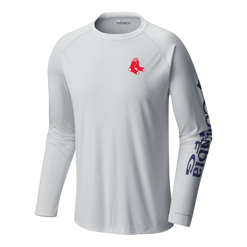 Boston Red Sox Terminal Tackle Long Sleeve Shirt - White | Columbia