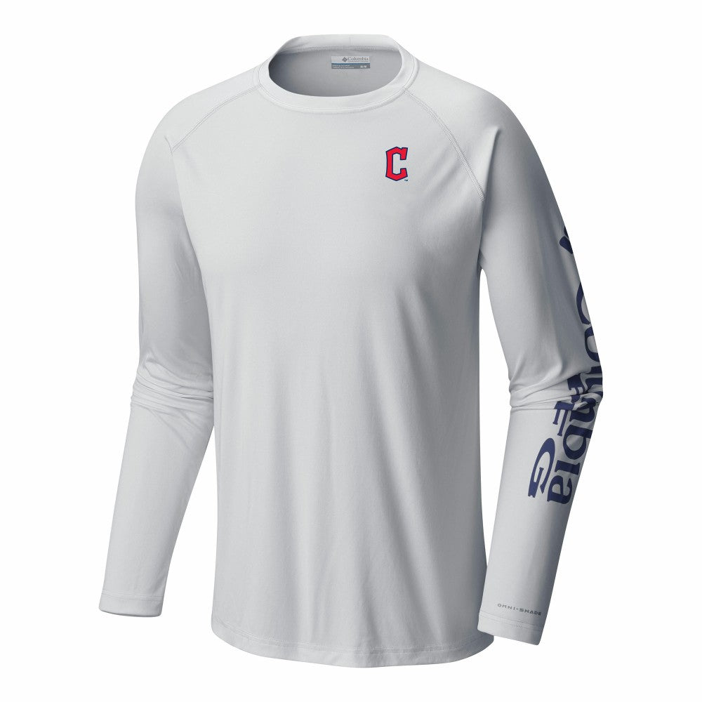 Cleveland Guardians Terminal Tackle Long Sleeve Shirt - White | Columbia
