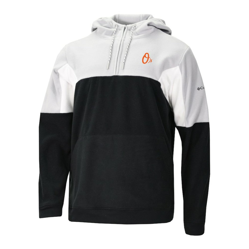 Baltimore Orioles Men's Lodge Fleece Quarter-Zip Hoodie - Black | Columbia