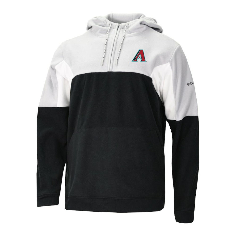 Arizona Diamondbacks Men's Lodge Fleece Quarter-Zip Hoodie - Black | Columbia