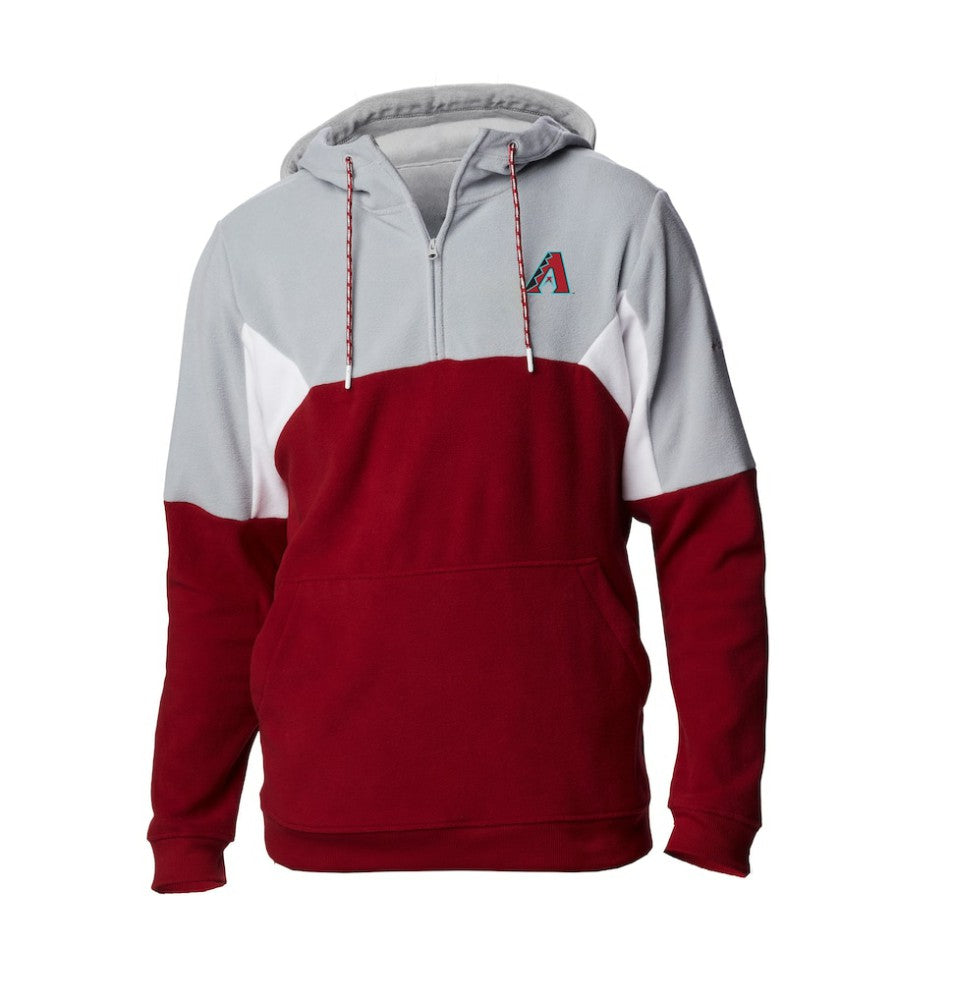 Arizona Diamondbacks Lodge Fleece Quarter-Zip Hoodie - Red | Columbia