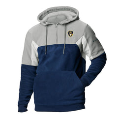 Milwaukee Brewers Lodge Fleece Quarter-Zip Hoodie - Navy | Columbia