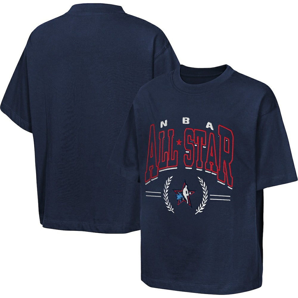 Outerstuff Youth 2026 NBA All-Star Game Premium Leaf T-Shirt - Navy shop