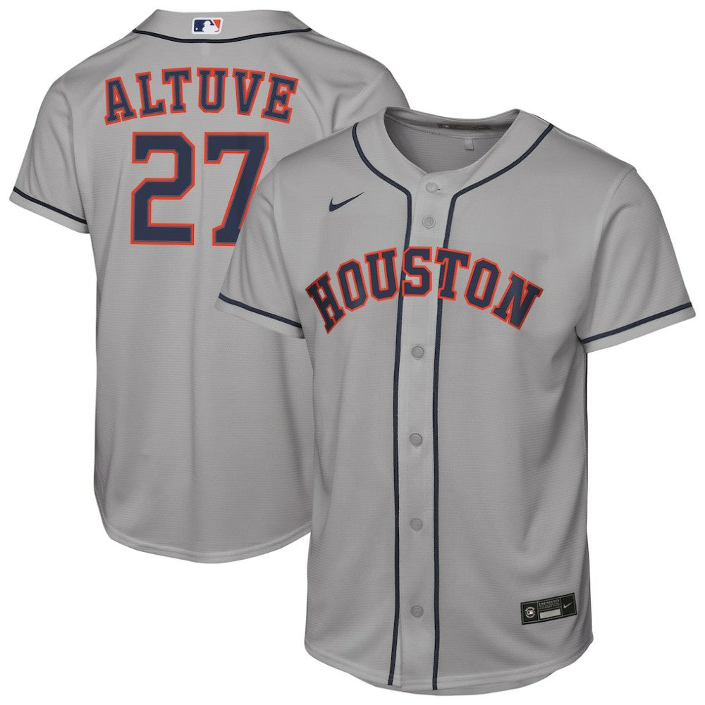 Jose Altuve Houston Astros Youth Road Replica Jersey - Gray | Nike