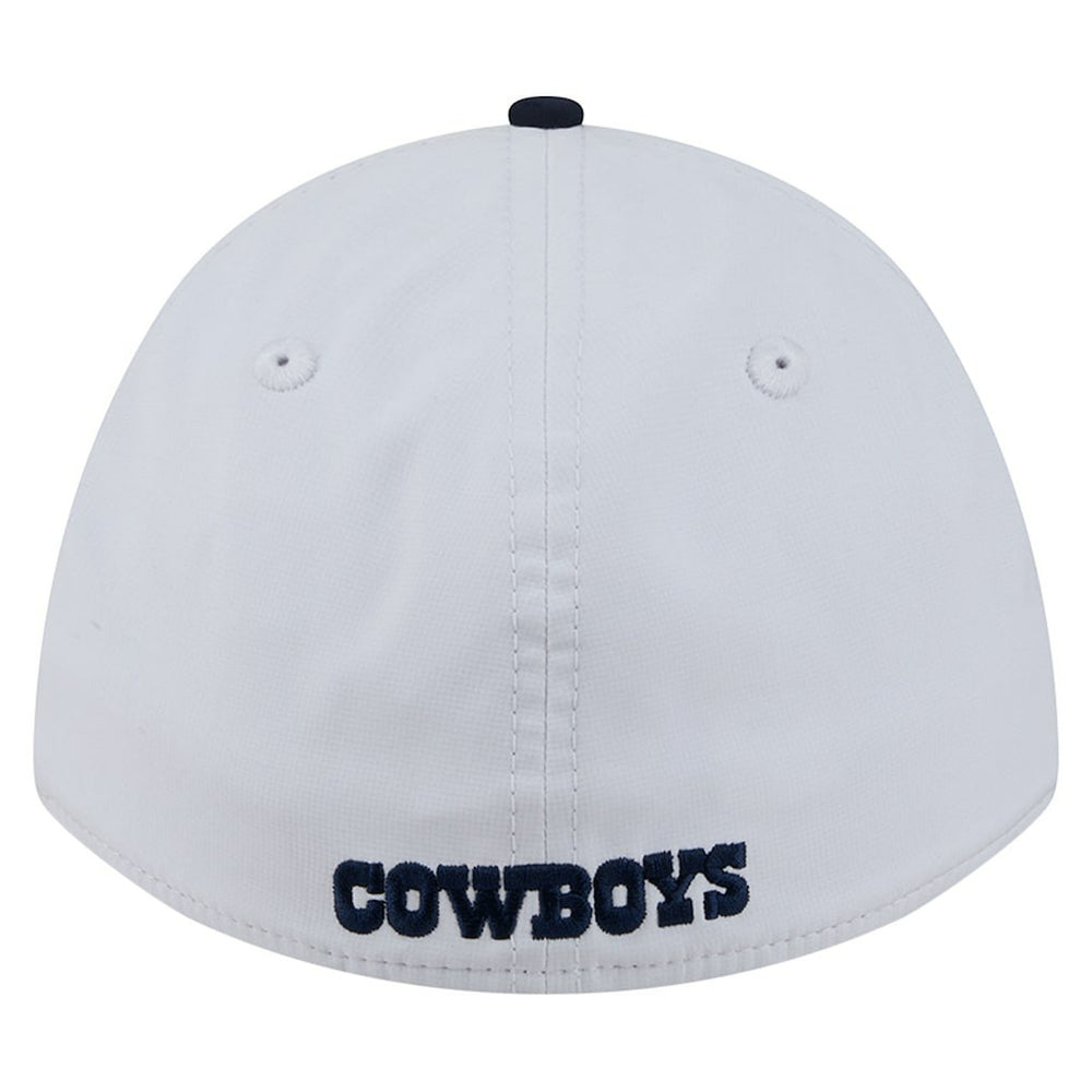 Dallas Cowboys New Era Patch 39THIRTY A-Frame M-Crown Perforated Flex Hat - White/Navy sale