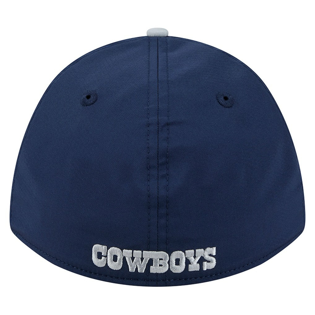 Dallas Cowboys Rope M-Crown A-Frame 39THIRTY Flex Hat - Navy/Silver for sale