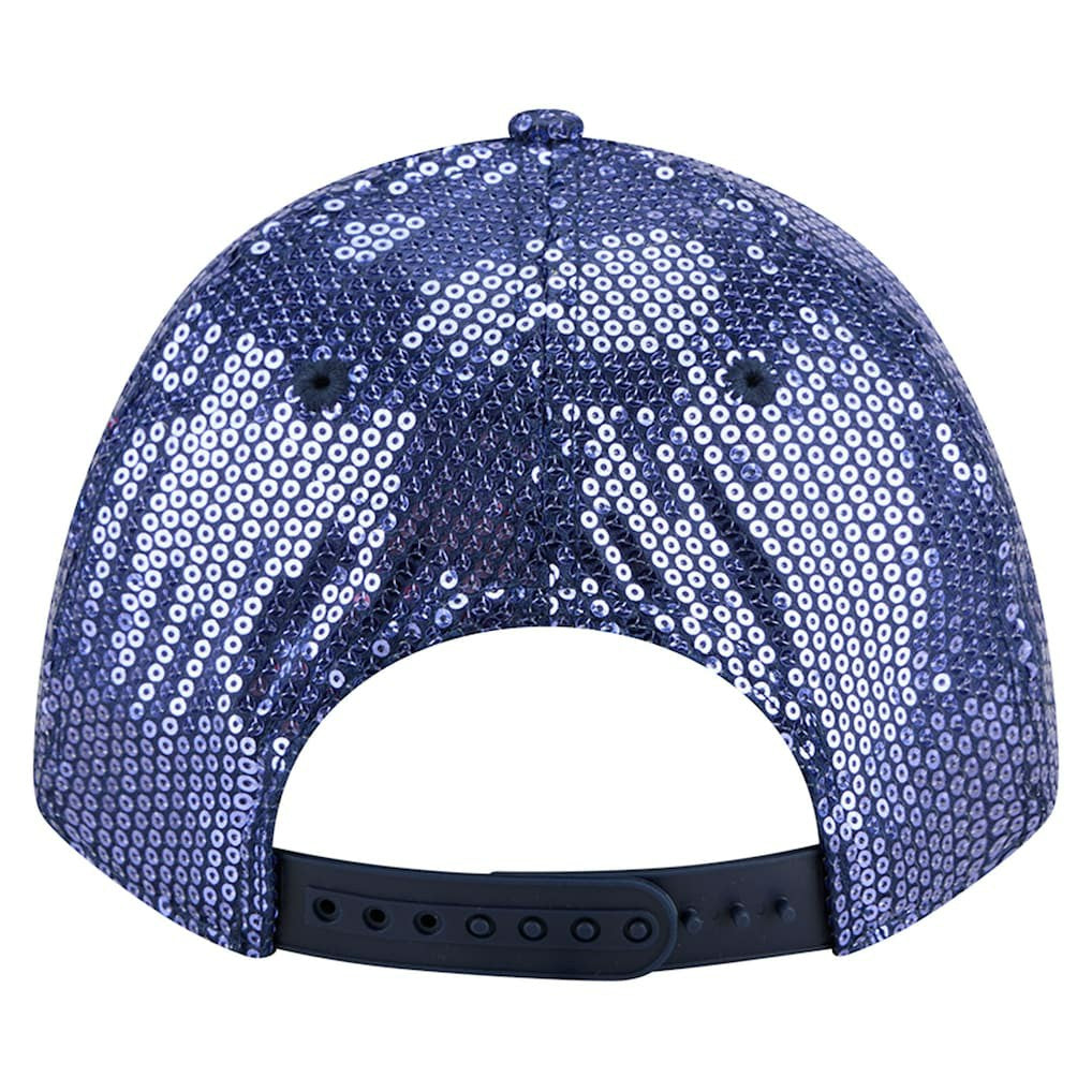 Dallas Cowboys New Era Women's Sequin 9FORTY Adjustable Hat - Navy for sale