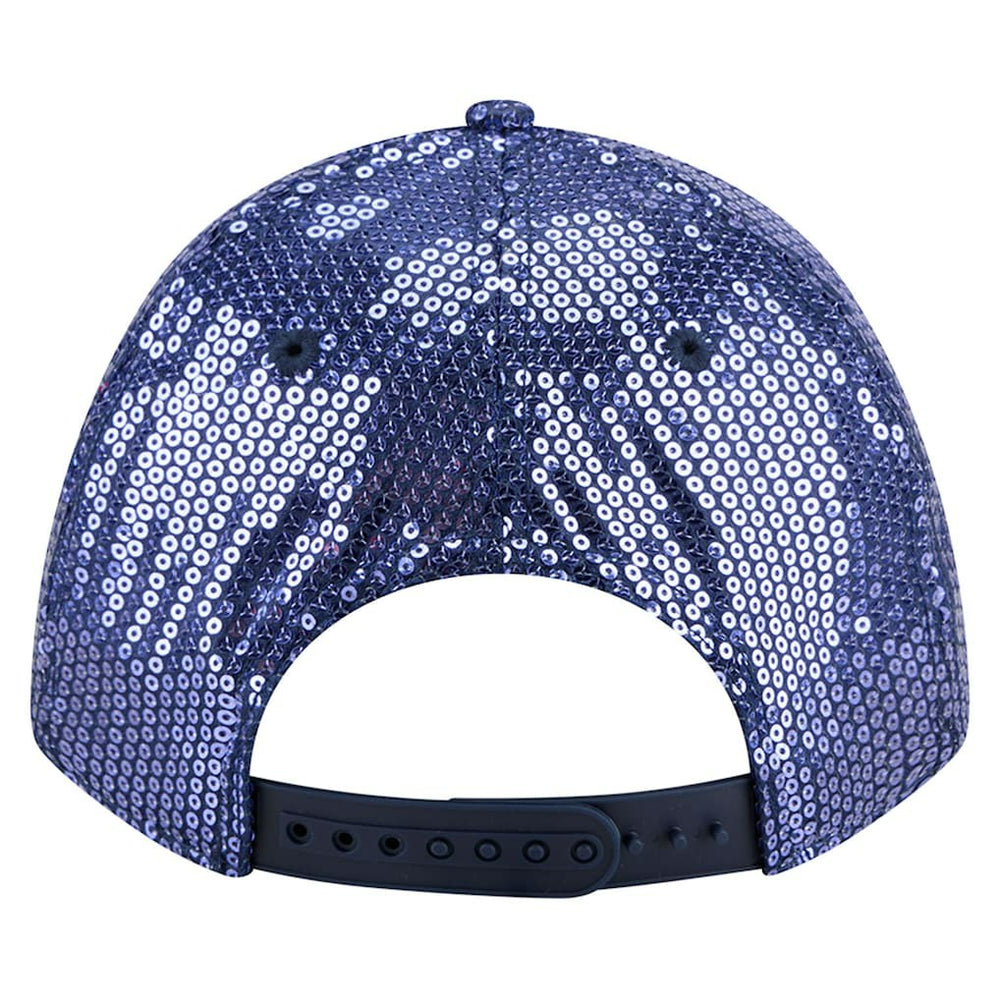 Dallas Cowboys New Era Women's Sequin 9FORTY Adjustable Hat - Navy for sale