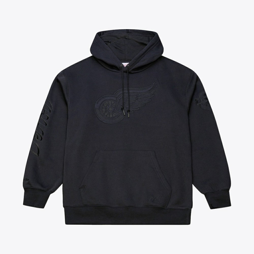 Detroit Red Wings Mitchell & Ness Phantom Fleece Hoodie Black
