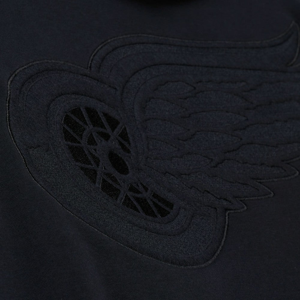 Detroit Red Wings Mitchell & Ness Phantom Fleece Hoodie Black