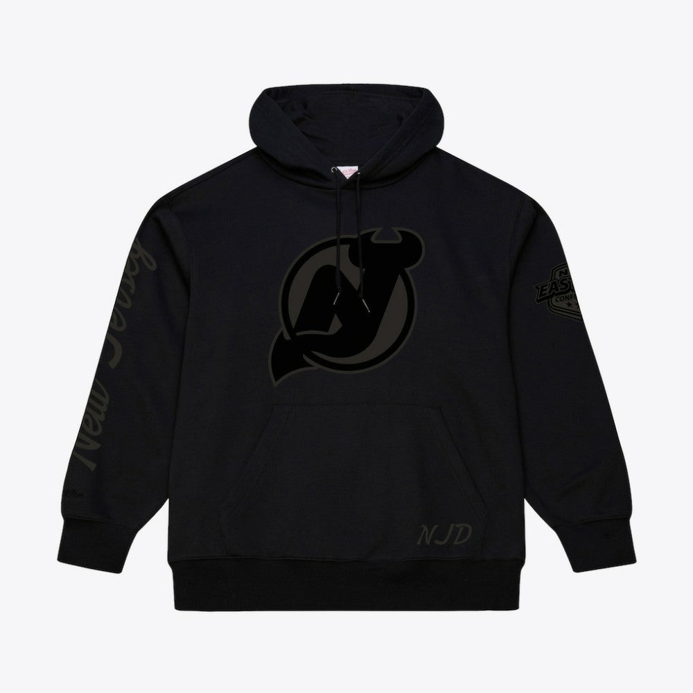 New Jersey Devils Mitchell & Ness Phantom Fleece Hoodie Black