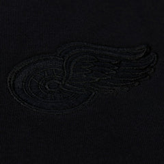 Detroit Red Wings Mitchell & Ness Unisex Phantom Fleece Crew Neck Sweatshirt Black