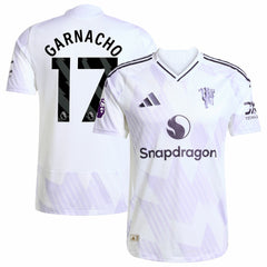 Alejandro Garnacho Manchester United 2025/26 Away Player Jersey - White | Adidas outlet