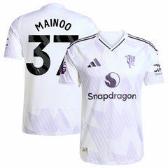Kobbie Mainoo Manchester United 2025/26 Away Player Jersey - White | Adidas on sale