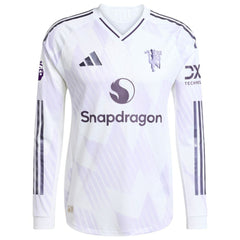 Alejandro Garnacho Manchester United 2025/26 Away Long Sleeve Player Jersey - White | Adidas online