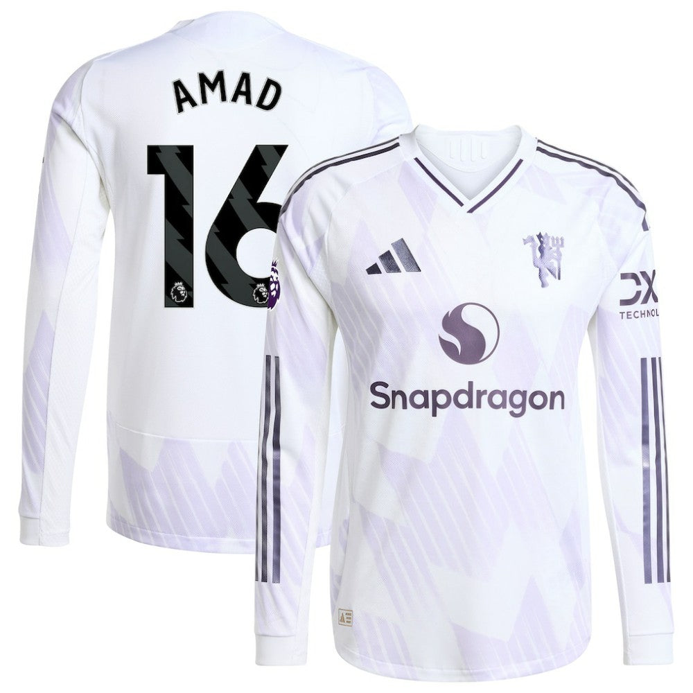 Amad Diallo Manchester United 2025/26 Away Long Sleeve Player Jersey - White | Adidas shop