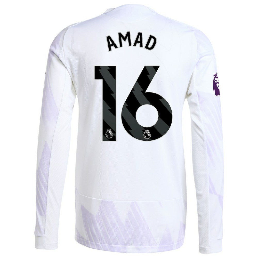 Amad Diallo Manchester United 2025/26 Away Long Sleeve Player Jersey - White | Adidas shop