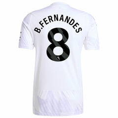 Bruno Fernandes Manchester United 2025/26 Away Replica Player Jersey - White | Adidas on sale