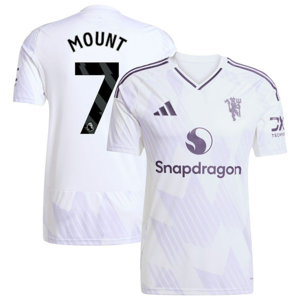 Mason Mount Manchester United 2025/26 Away Replica Player Jersey - White | Adidas for sale