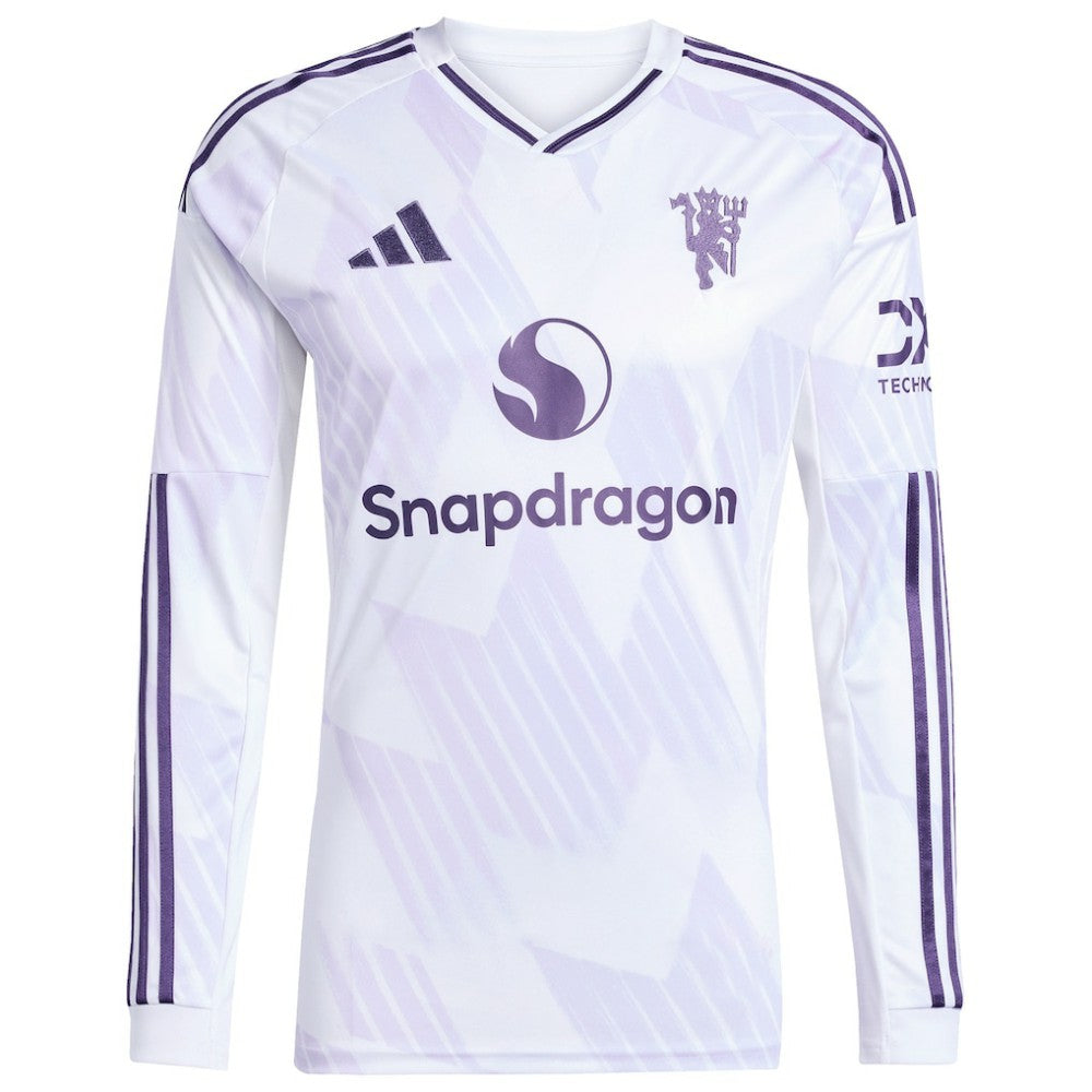 Amad Diallo Manchester United 2025/26 Away Replica Long Sleeve Player Jersey - White | Adidas outlet