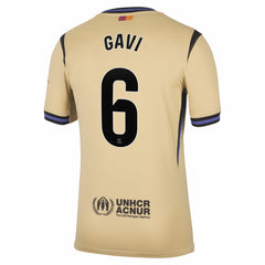 Gavi Barcelona 2025/26 Away Stadium Replica Jersey - Gold | Nike discount