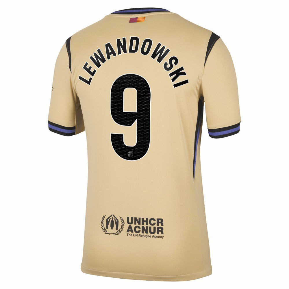 Robert Lewandowski Barcelona 2025/26 Away Stadium Replica Jersey - Gold | Nike cheap
