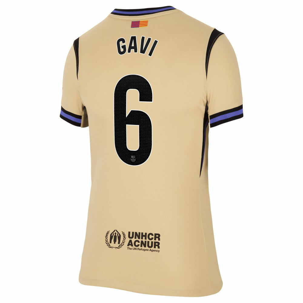 Gavi Barcelona Women's 2025/26 Away Stadium Replica Jersey - Gold | Nike discount
