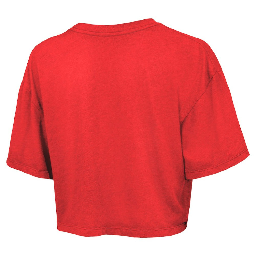 Philadelphia Phillies Majestic Threads Women's Boxy Crop T-Shirt - Red