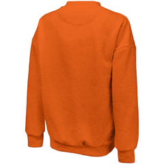 Detroit Tigers Majestic Threads Women's Bernard Classic Tri-Blend Sweatshirt - Orange