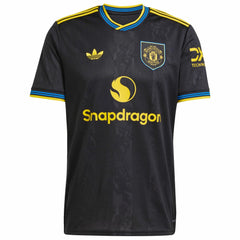 Manchester United 2025/26 Third Replica Custom Jersey - Black | Adidas cheap