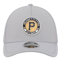 Pittsburgh Pirates Patch 39THIRTY A-Frame M-Crown Perforated Flex Hat - Gray | New Era