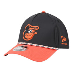 Baltimore Orioles Rope M-Crown A-Frame 39THIRTY Flex Hat - Black/Orange | New Era