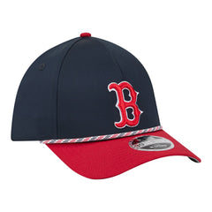 Boston Red Sox Rope M-Crown A-Frame 39THIRTY Flex Hat - Navy/Red | New Era