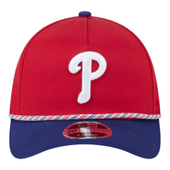 Philadelphia Phillies Rope M-Crown A-Frame 39THIRTY Flex Hat - Red/Royal | New Era