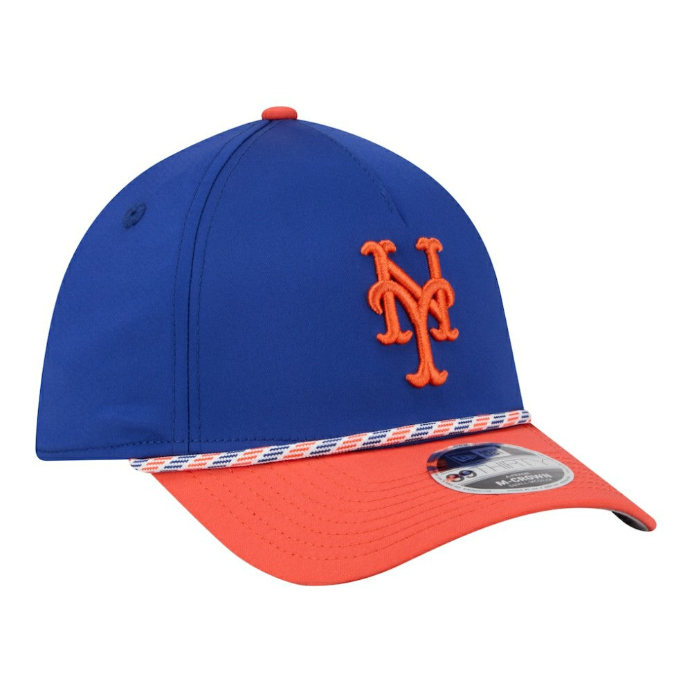 New York Mets Rope M-Crown A-Frame 39THIRTY Flex Hat - Royal/Orange | New Era