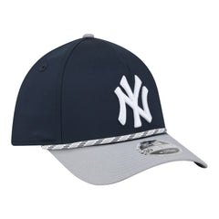 New York Yankees Rope M-Crown A-Frame 39THIRTY Flex Hat - Navy/Gray | New Era