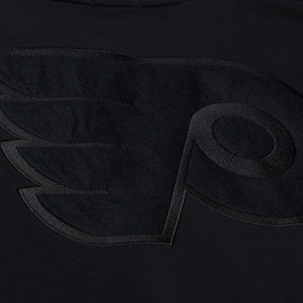 Philadelphia Flyers Mitchell & Ness Unisex Phantom Fleece Crew Neck Sweatshirt Black