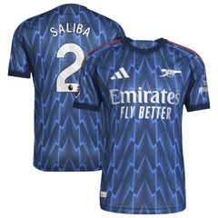 William Saliba Arsenal 2025/26 Away Player Jersey - Blue | Adidas for sale
