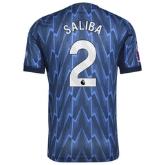 William Saliba Arsenal 2025/26 Away Player Jersey - Blue | Adidas for sale