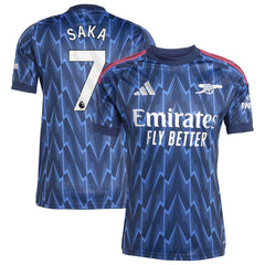 Bukayo Saka Arsenal 2025/26 Away Replica Player Jersey - Blue | Adidas sale