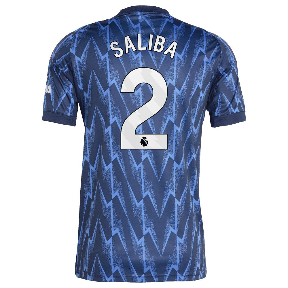 William Saliba Arsenal 2025/26 Away Replica Player Jersey - Blue | Adidas online