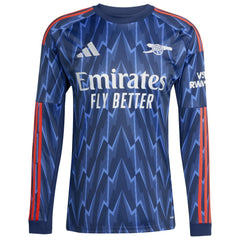 William Saliba Arsenal 2025/26 Away Replica Long Sleeve Player Jersey - Blue | Adidas cheap