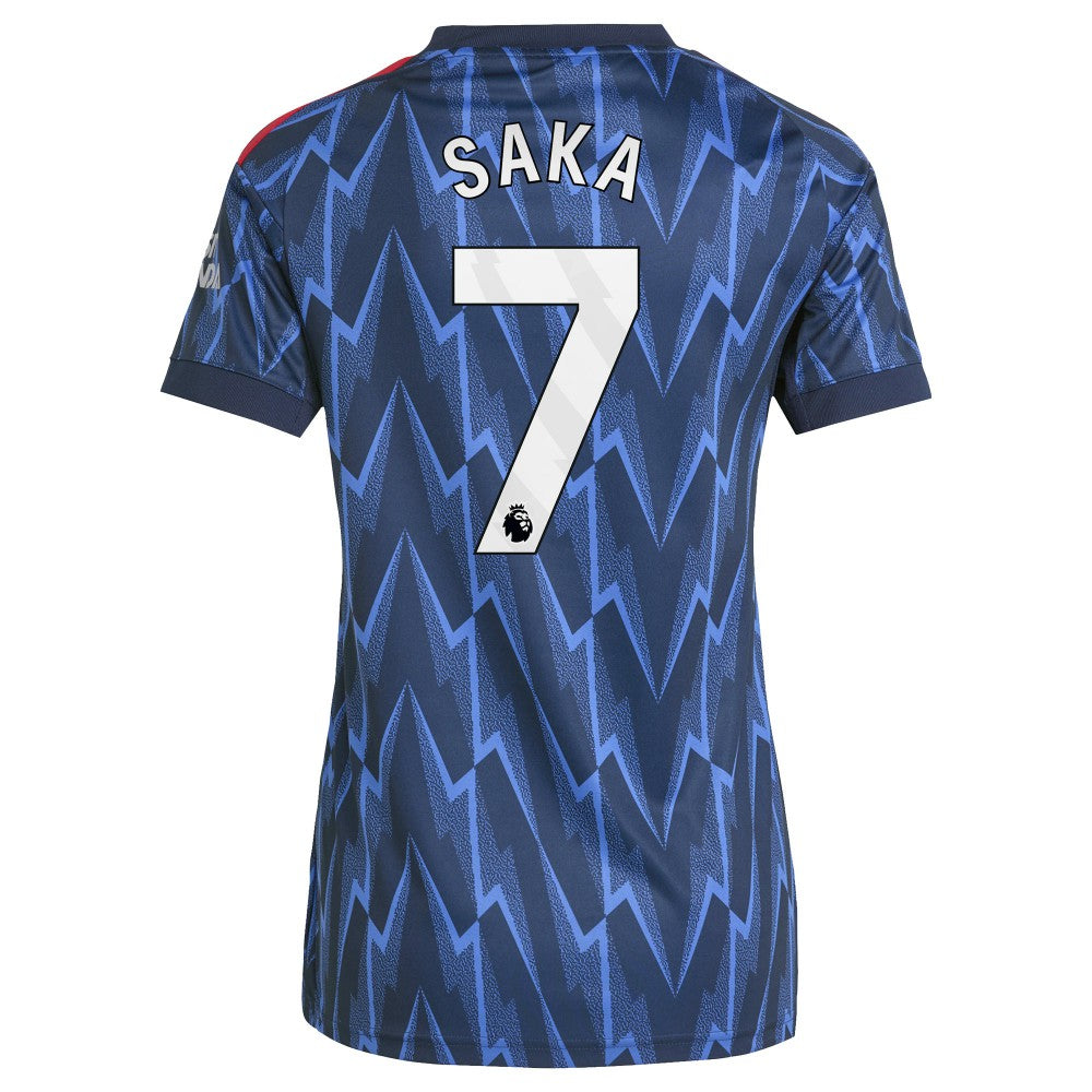 Bukayo Saka Arsenal Women's 2025/26 Away Replica Player Jersey - Blue | Adidas shop