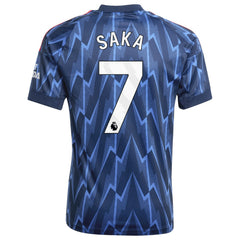 Bukayo Saka Arsenal Youth 2025/26 Away Replica Player Jersey - Blue | Adidas on sale