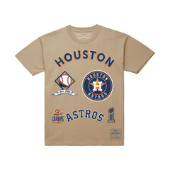 Houston Astros Legacy Defined T-Shirt - Cream | Mitchell & Ness