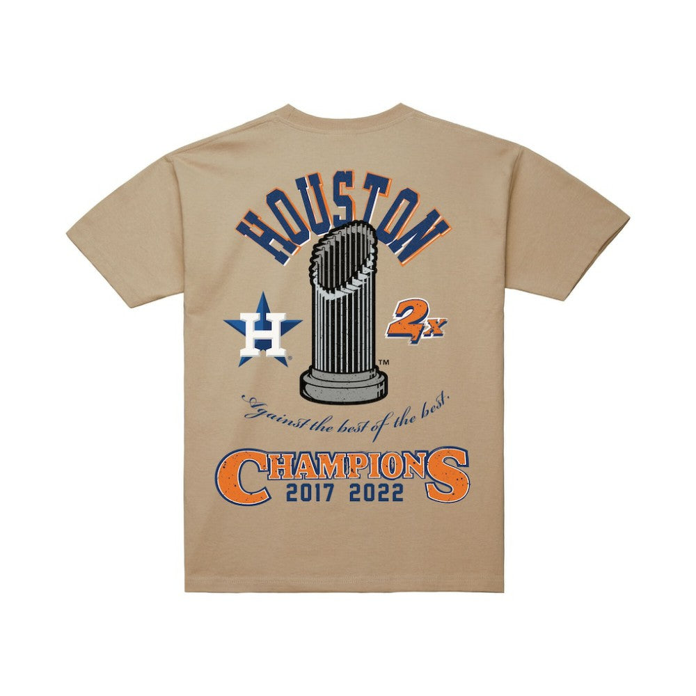 Houston Astros Legacy Defined T-Shirt - Cream | Mitchell & Ness