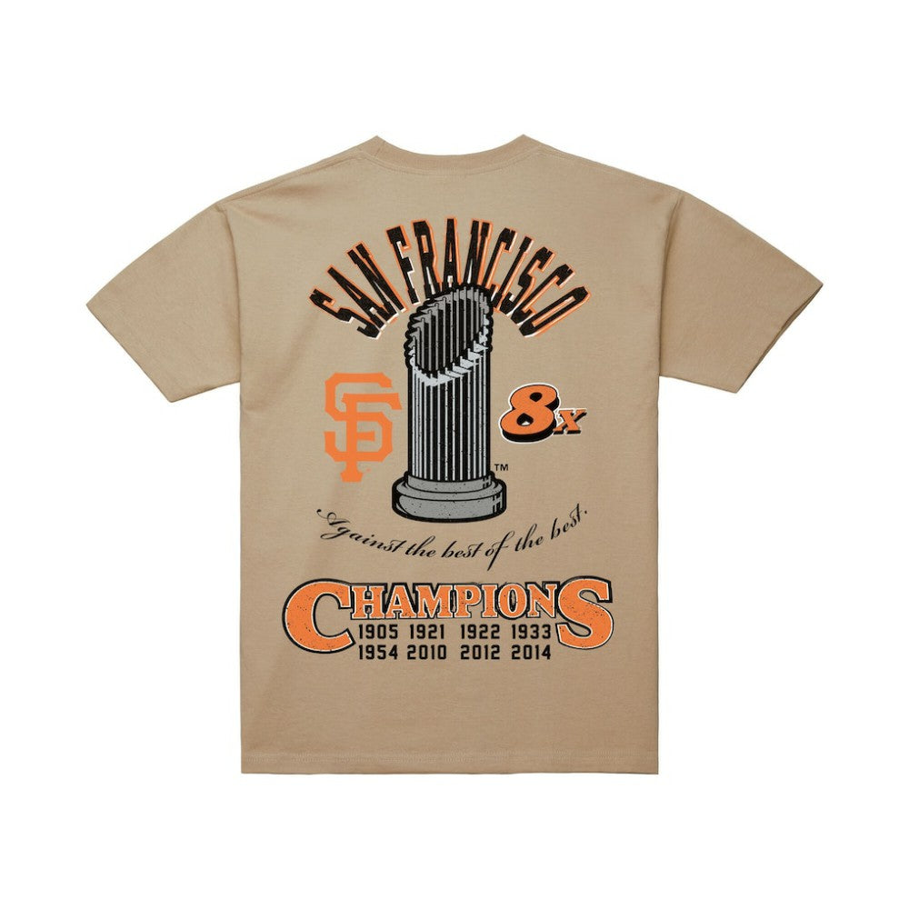 San Francisco Giants Legacy Defined T-Shirt - Cream | Mitchell & Ness