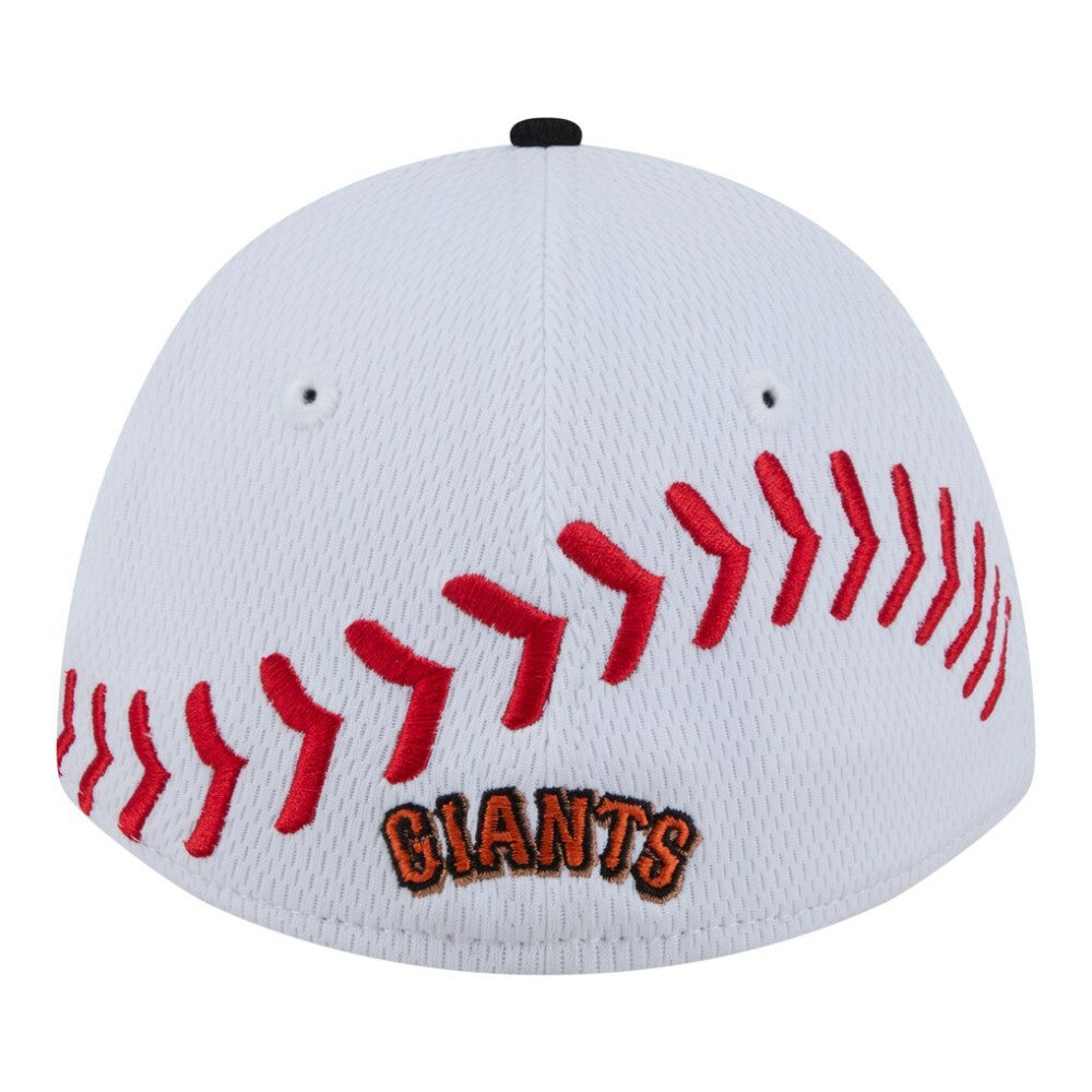 San Francisco Giants Youth Baseball 39THIRTY M-Crown Flex Hat - White/Black | New Era