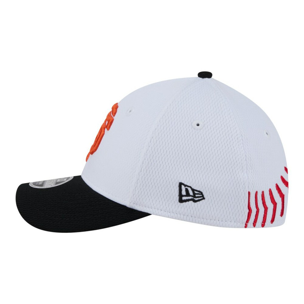 San Francisco Giants Youth Baseball 39THIRTY M-Crown Flex Hat - White/Black | New Era