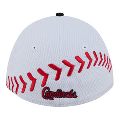 St. Louis Cardinals Youth Baseball 39THIRTY M-Crown Flex Hat - White/Red | New Era